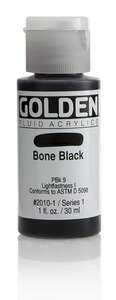 Golden - Golden Fluid Akrilik Boya 30 Ml Seri 1 Bone Black