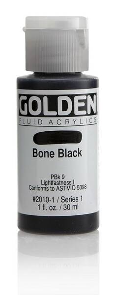 Golden Fluid Akrilik Boya 30 Ml Seri 1 Bone Black