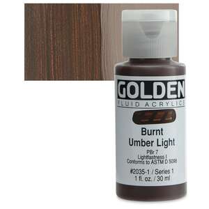 Golden Fluid Akrilik Boya 30 Ml Seri 1 Burnt Umber Light - 1