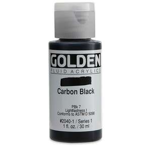 Golden Fluid Akrilik Boya 30 Ml Seri 1 Carbon Black - Thumbnail
