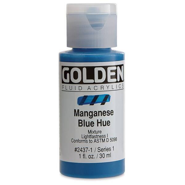 Golden Fluid Akrilik Boya 30 Ml Seri 1 Manganese Blue Hue