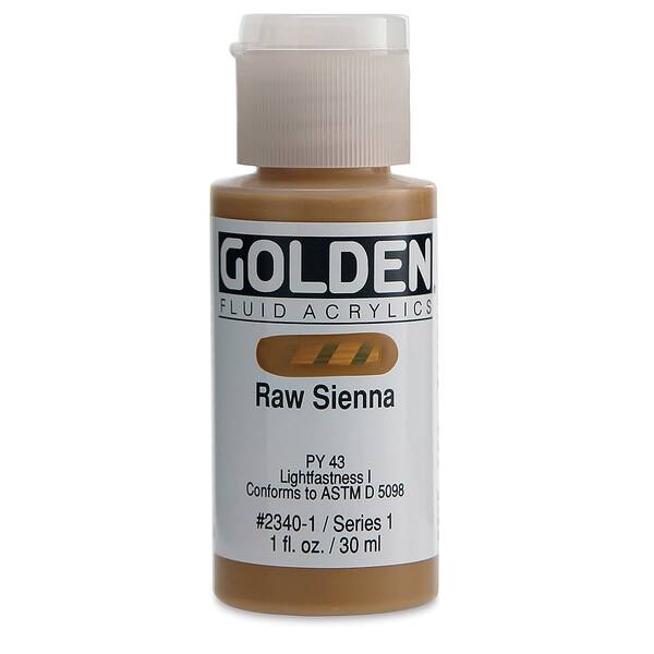 Golden Fluid Akrilik Boya 30 Ml Seri 1 Raw Sienna - 3