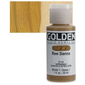 Golden - Golden Fluid Akrilik Boya 30 Ml Seri 1 Raw Sienna