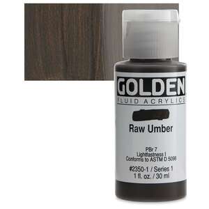 Golden Fluid Akrilik Boya 30 Ml Seri 1 Raw Umber - 1