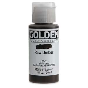 Golden Fluid Akrilik Boya 30 Ml Seri 1 Raw Umber - 3