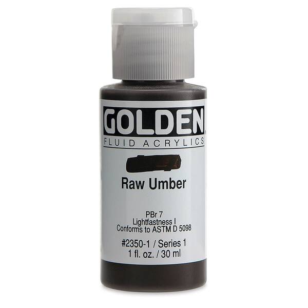 Golden Fluid Akrilik Boya 30 Ml Seri 1 Raw Umber