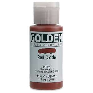 Golden Fluid Akrilik Boya 30 Ml Seri 1 Red Oxide - 3