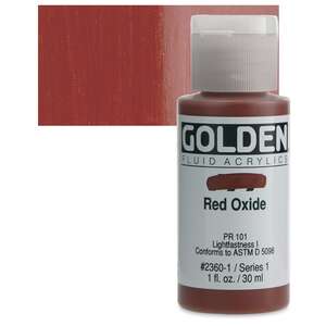 Golden Fluid Akrilik Boya 30 Ml Seri 1 Red Oxide - Thumbnail