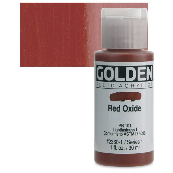 Golden Fluid Akrilik Boya 30 Ml Seri 1 Red Oxide