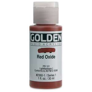 Golden Fluid Akrilik Boya 30 Ml Seri 1 Red Oxide - Thumbnail