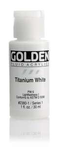 Golden Fluid Akrilik Boya 30 Ml Seri 1 Titanium White - Golden