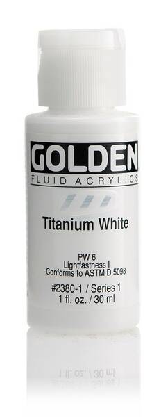 Golden Fluid Akrilik Boya 30 Ml Seri 1 Titanium White