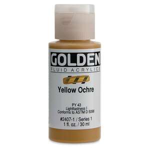Golden Fluid Akrilik Boya 30 Ml Seri 1 Yellow Ochre - Thumbnail