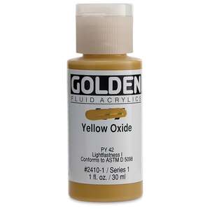 Golden Fluid Akrilik Boya 30 Ml Seri 1 Yellow Oxide - 3