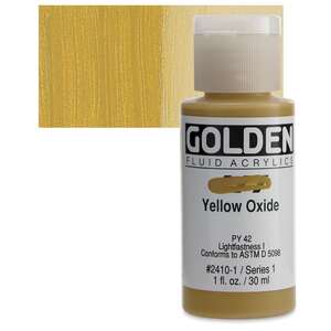 Golden - Golden Fluid Akrilik Boya 30 Ml Seri 1 Yellow Oxide