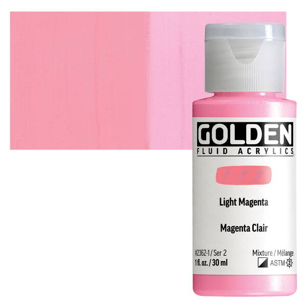 Golden Fluid Akrilik Boya 30 Ml Seri 2 Light Magenta - 1