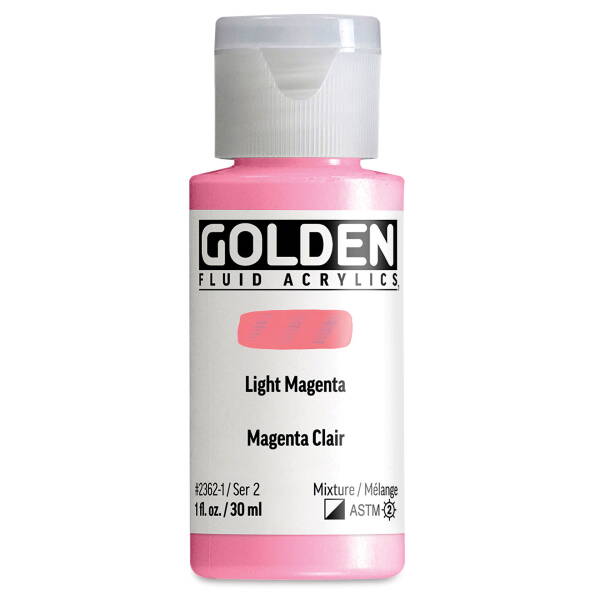 Golden Fluid Akrilik Boya 30 Ml Seri 2 Light Magenta - 3