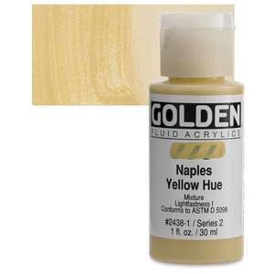 Golden Fluid Akrilik Boya 30 Ml Seri 2 Naples Yellow Hue - 1