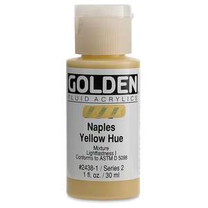 Golden Fluid Akrilik Boya 30 Ml Seri 2 Naples Yellow Hue - 3