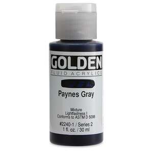 Golden Fluid Akrilik Boya 30 Ml Seri 2 Paynes Gray - 3