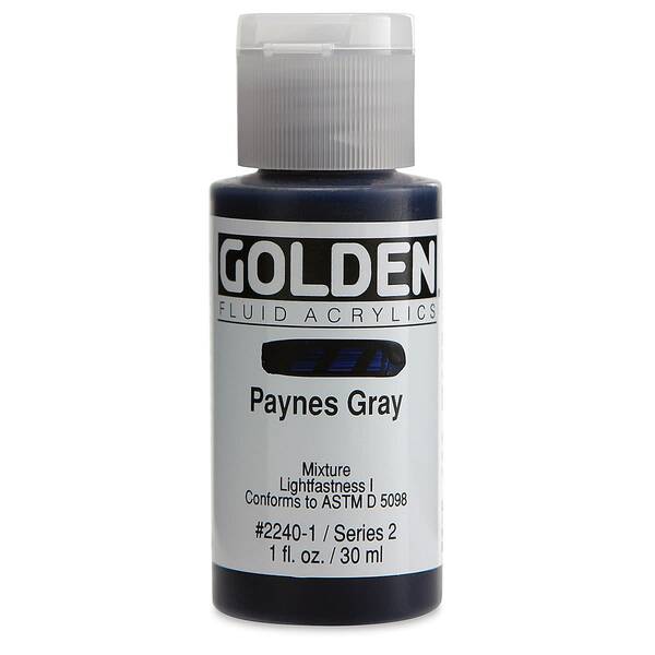Golden Fluid Akrilik Boya 30 Ml Seri 2 Paynes Gray - 3