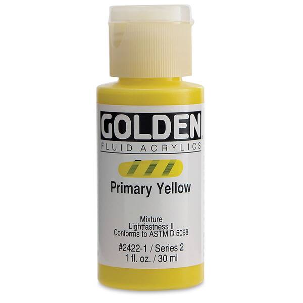 Golden Fluid Akrilik Boya 30 Ml Seri 2 Primary Yellow - 3