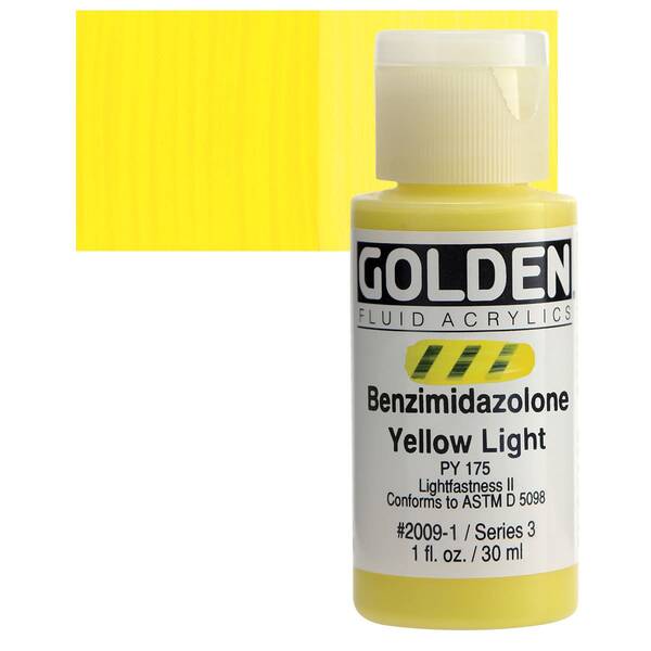 Golden Fluid Akrilik Boya 30 Ml Seri 3 Benzimidazolone Yellow Light - 1