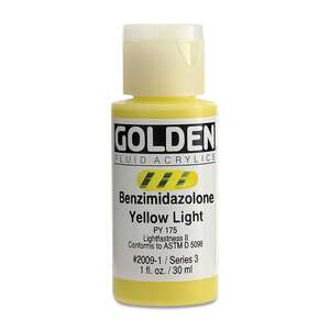 Golden Fluid Akrilik Boya 30 Ml Seri 3 Benzimidazolone Yellow Light - 3