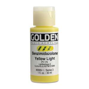 Golden Fluid Akrilik Boya 30 Ml Seri 3 Benzimidazolone Yellow Light - Thumbnail