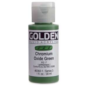 Golden Fluid Akrilik Boya 30 Ml Seri 3 Chromium Oxide Green - 3