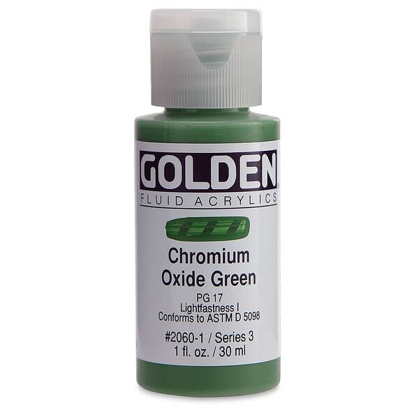 Golden Fluid Akrilik Boya 30 Ml Seri 3 Chromium Oxide Green