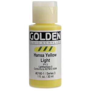 Golden Fluid Akrilik Boya 30 Ml Seri 3 Hansa Yellow Light - 3