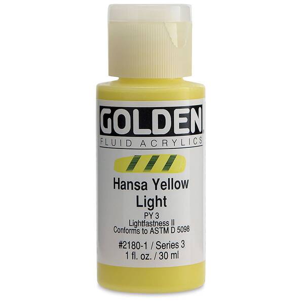 Golden Fluid Akrilik Boya 30 Ml Seri 3 Hansa Yellow Light - 3