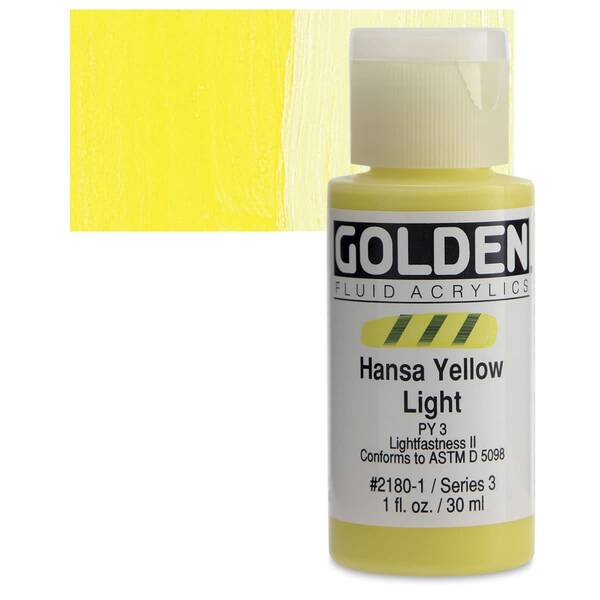 Golden Fluid Akrilik Boya 30 Ml Seri 3 Hansa Yellow Light