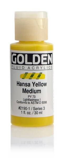 Golden Fluid Akrilik Boya 30 Ml Seri 3 Hansa Yellow Medium - 1