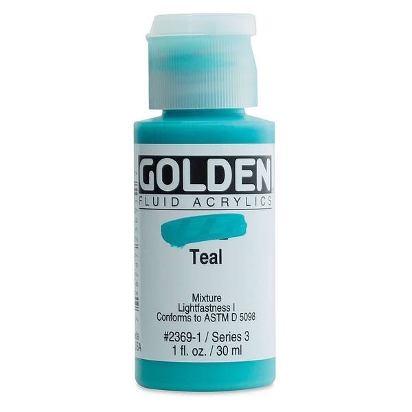 Golden Fluid Akrilik Boya 30 Ml Seri 3 Teal - 3