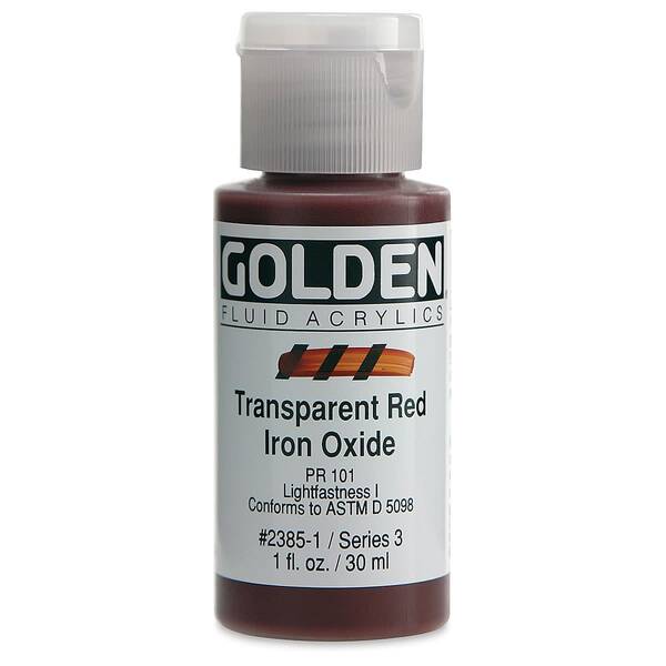 Golden Fluid Akrilik Boya 30 Ml Seri 3 Transparent Red Iron Oxide