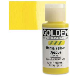 Golden Fluid Akrilik Boya 30 Ml Seri 4 Hansa Yellow Opaque - 1