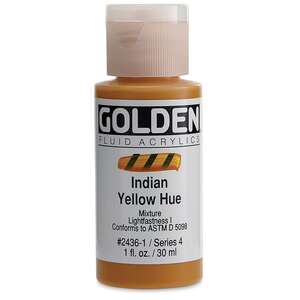 Golden Fluid Akrilik Boya 30 Ml Seri 4 Indian Yellow Hue - Thumbnail