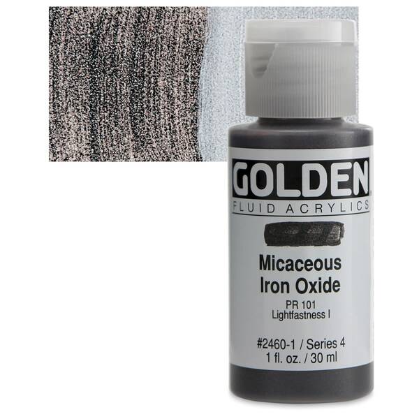 Golden Fluid Akrilik Boya 30 Ml Seri 4 Micaceous Iron Oxide - 1