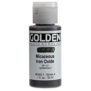 Golden Fluid Akrilik Boya 30 Ml Seri 4 Micaceous Iron Oxide - Thumbnail
