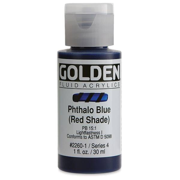 Golden Fluid Akrilik Boya 30 Ml Seri 4 Phthalo Blue Red Shade