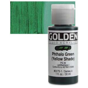 Golden Fluid Akrilik Boya 30 Ml Seri 4 Phthalo Green Yellow Shade - 1