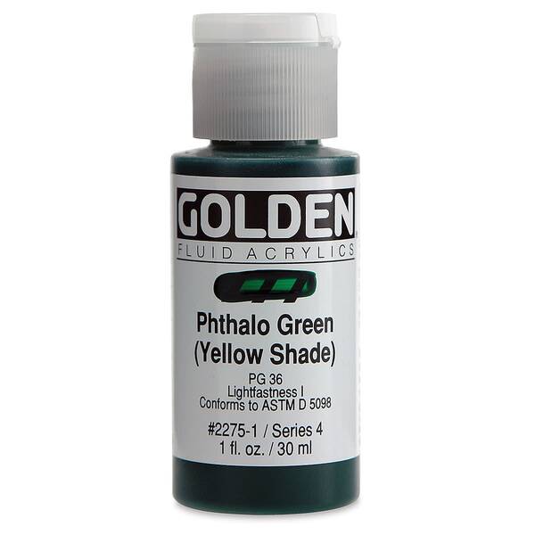 Golden Fluid Akrilik Boya 30 Ml Seri 4 Phthalo Green Yellow Shade - 3