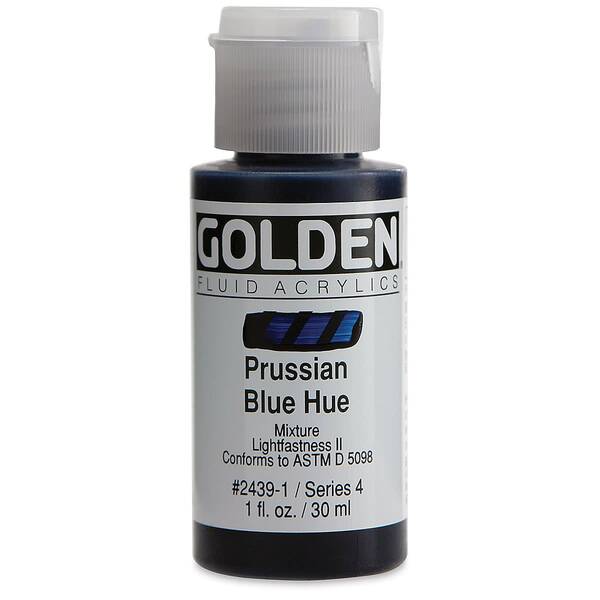 Golden Fluid Akrilik Boya 30 Ml Seri 4 Prussian Blue Hue - 3