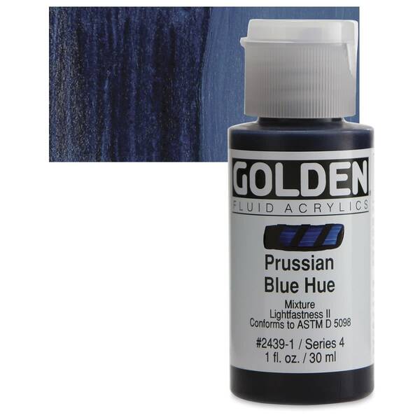 Golden Fluid Akrilik Boya 30 Ml Seri 4 Prussian Blue Hue