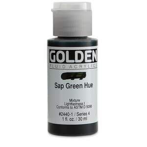 Golden Fluid Akrilik Boya 30 Ml Seri 4 Sap Green Hue - Thumbnail