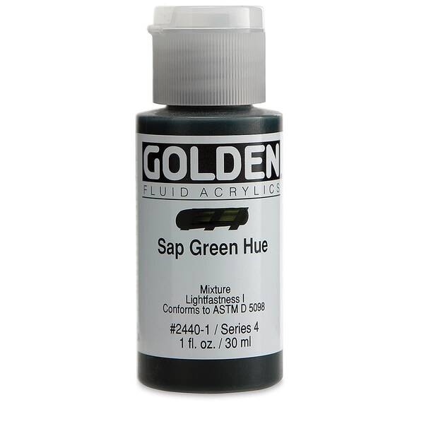 Golden Fluid Akrilik Boya 30 Ml Seri 4 Sap Green Hue