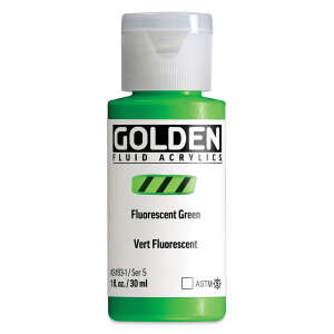 Golden Fluid Akrilik Boya 30 Ml Seri 5 Fluorescent Green - 3