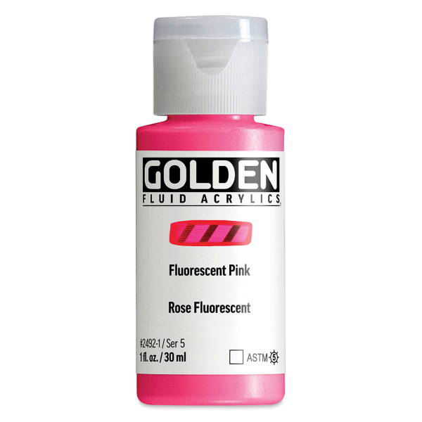 Golden Fluid Akrilik Boya 30 Ml Seri 5 Fluorescent Pink - 3